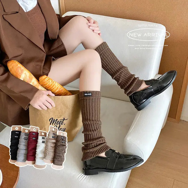 Whisper-soft autumn hues socks in versatile gray for daily wear.