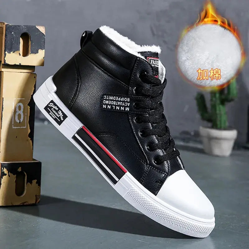 Side view of Urban Edge Sneakers highlighting the lace-up feature.
