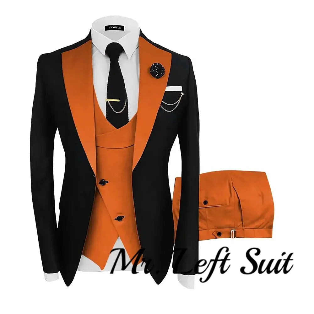 Detail of the suit's pockets, emphasizing functionality and style.