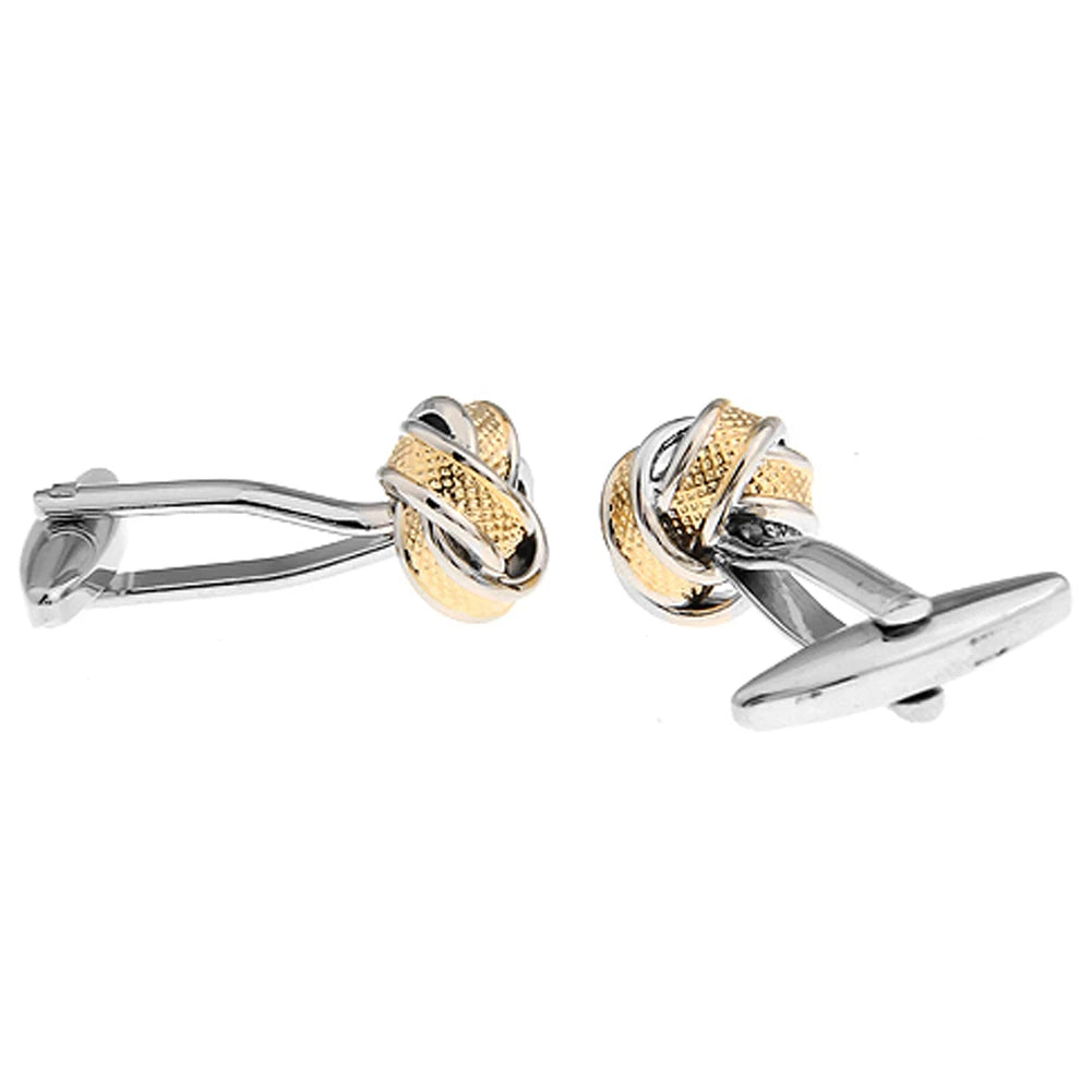 Stylish stainless steel cufflinks in a gift box, ideal for anniversaries or birthdays.
