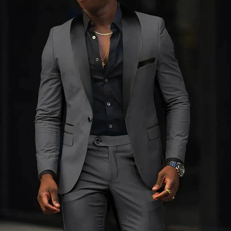 Close-up of the suit's stitching, showcasing attention to detail and quality.