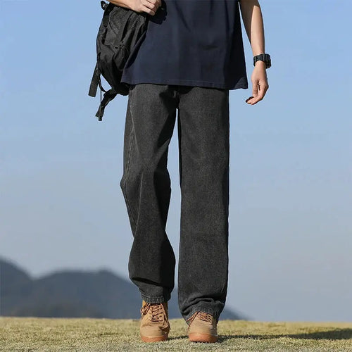 Close-up of Breathe Easy Jeans' soft, breathable fabric, perfect for autumn outings.