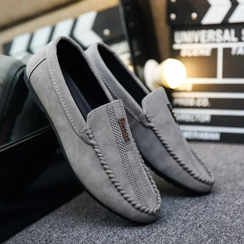 Elegant black loafers designed for all-day comfort and durable construction.