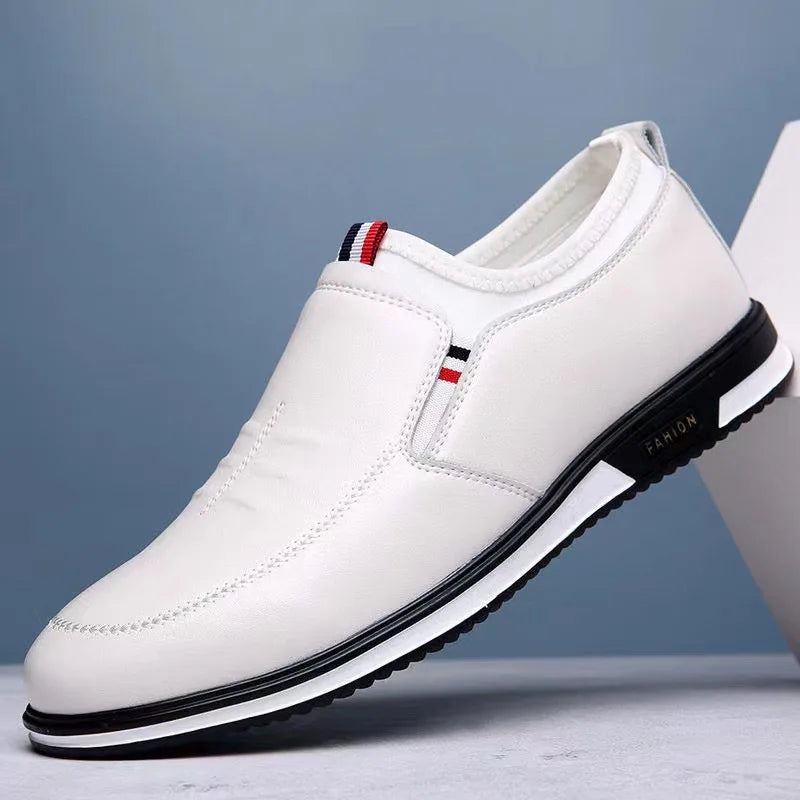 Elegant design of comfortable business shoes, blending luxury with practicality for discerning men.