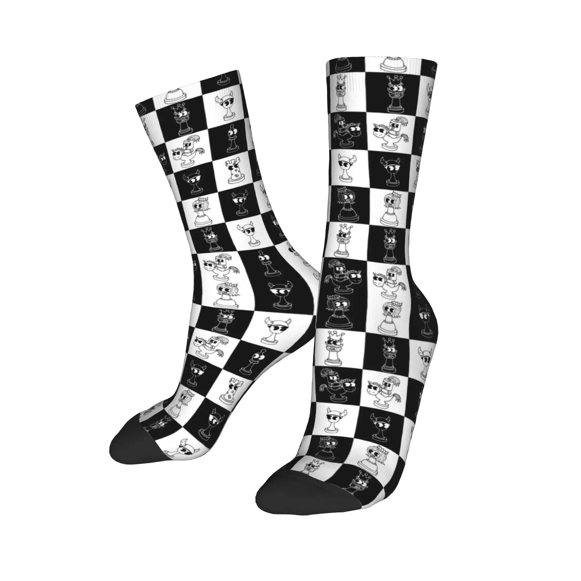Stylish and fun chess socks that spark conversation among game enthusiasts.