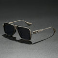 Stylish street style sunglasses featuring a durable metal frame and scratch-resistant lenses.