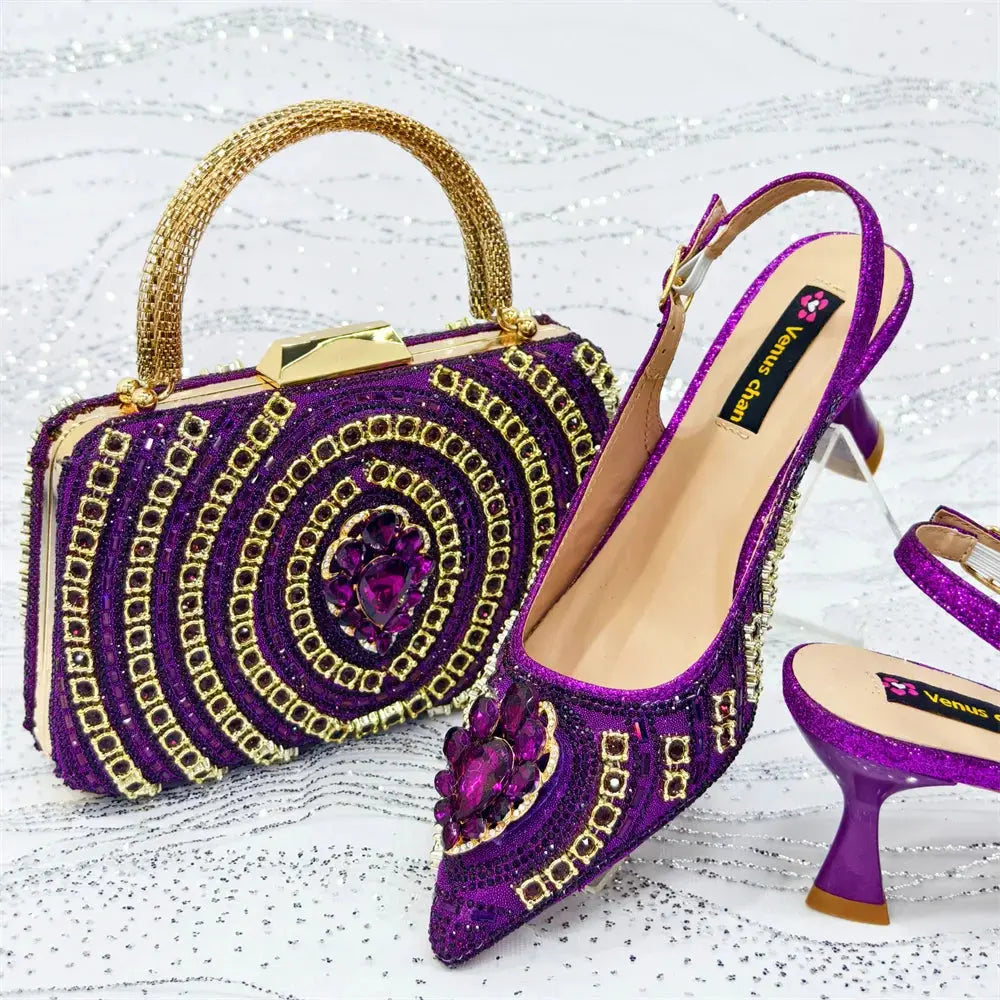 Event-ready footwear featuring striking green hues and sparkle.
