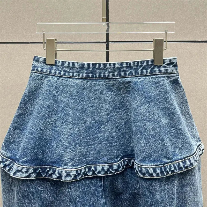 Close-up of Summer Breeze Denim's pure cotton texture highlighting its cool comfort.