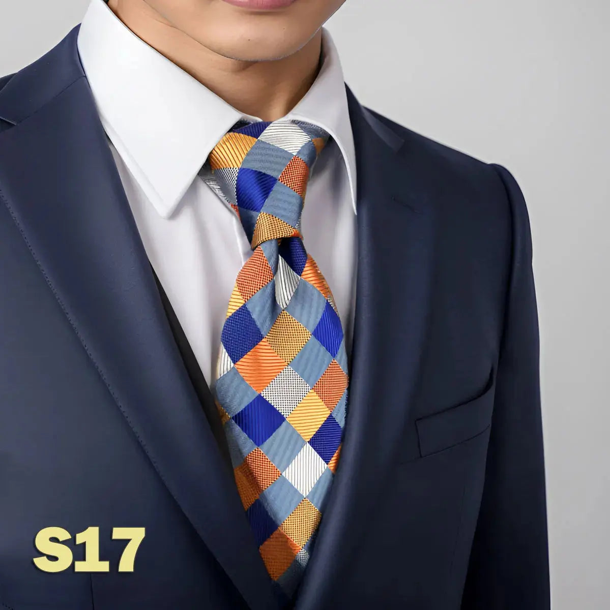 Bold orange tie made of durable microfiber, perfect for business attire.
