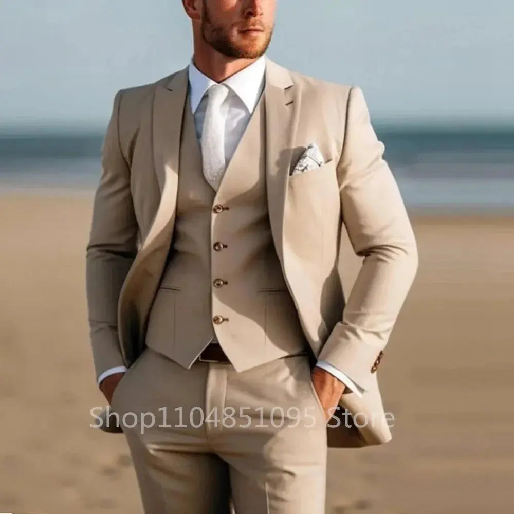 Close-up of the matching vest, showcasing its elegant design and craftsmanship.