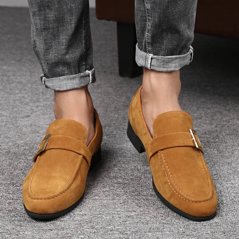 Close-up of Sunrise Embrace loafers highlighting the cushioned insole and breathable lining.