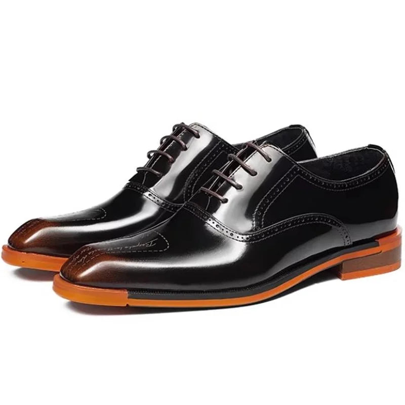 Professional leather oxford shoes featuring timeless design and cushioned support for business and formal occasions