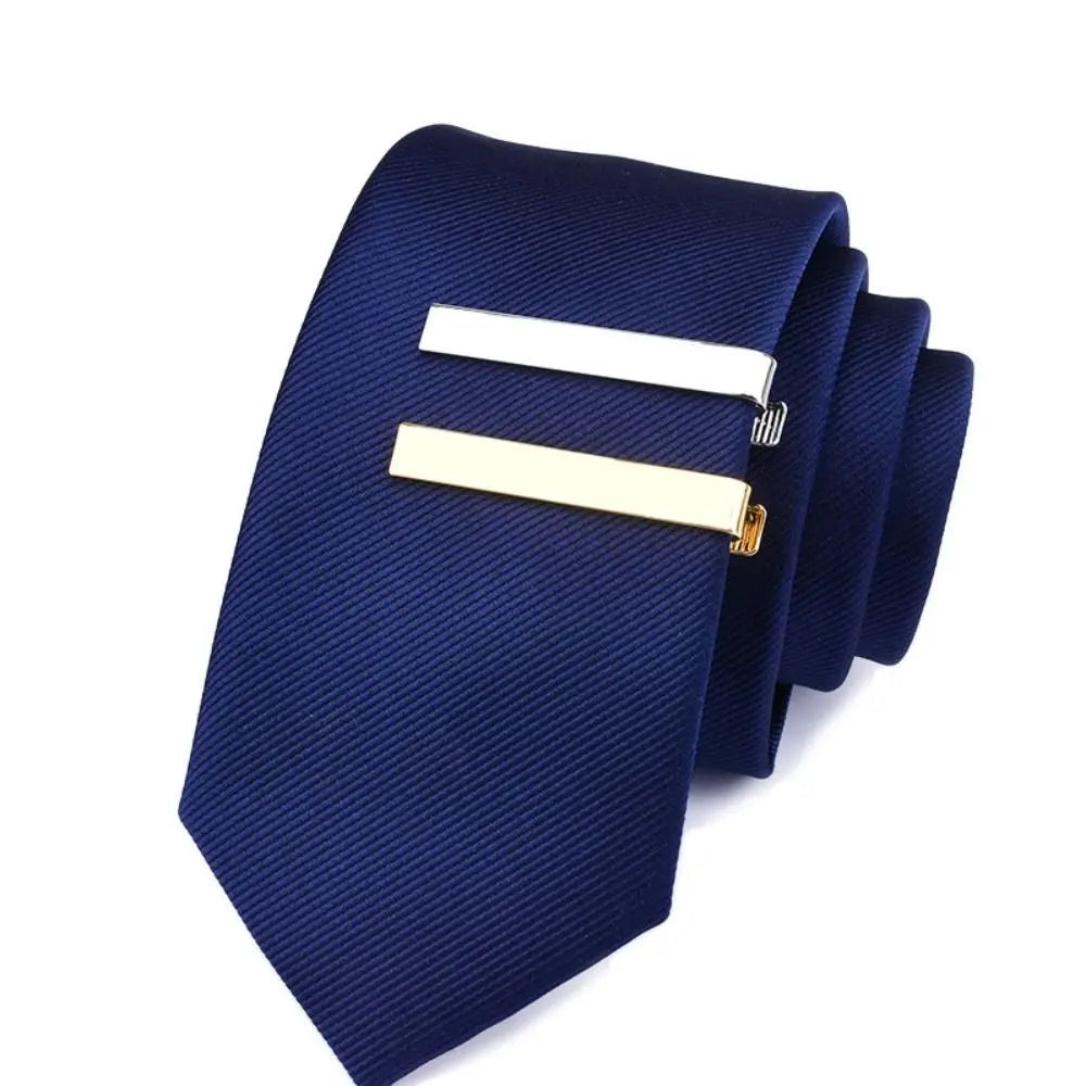 Close-up of a durable copper tie clip showcasing its elegant design.