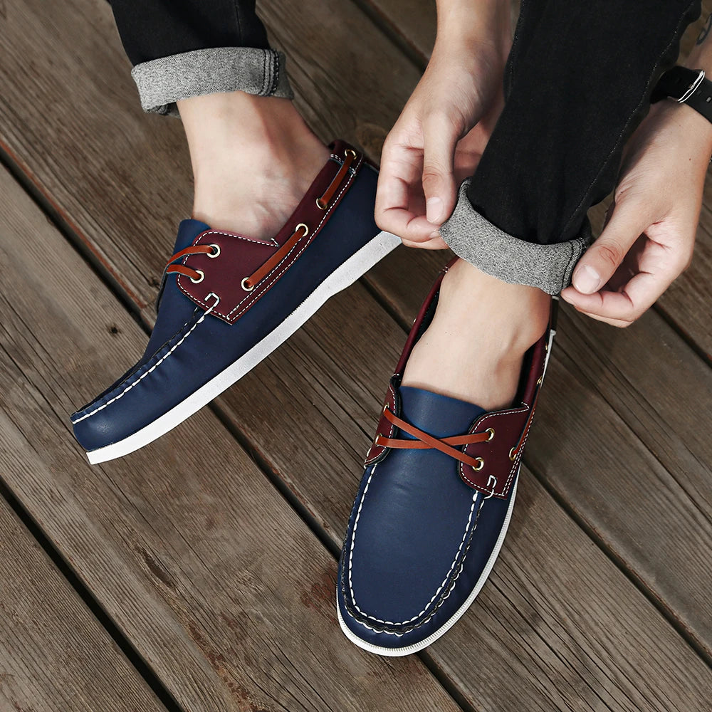 Men's casual loafers with minimalist design perfect for pairing with chinos or jeans