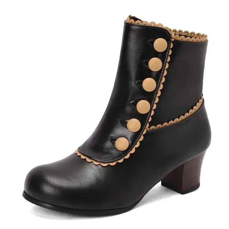 Durable rubber outsole of the chic boots, perfect for all-day wear.