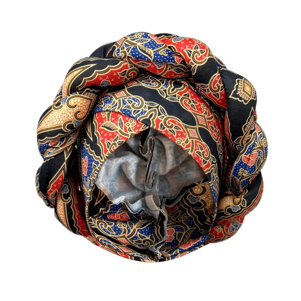 African Women Turban Cap & Big Braid Head Wrap