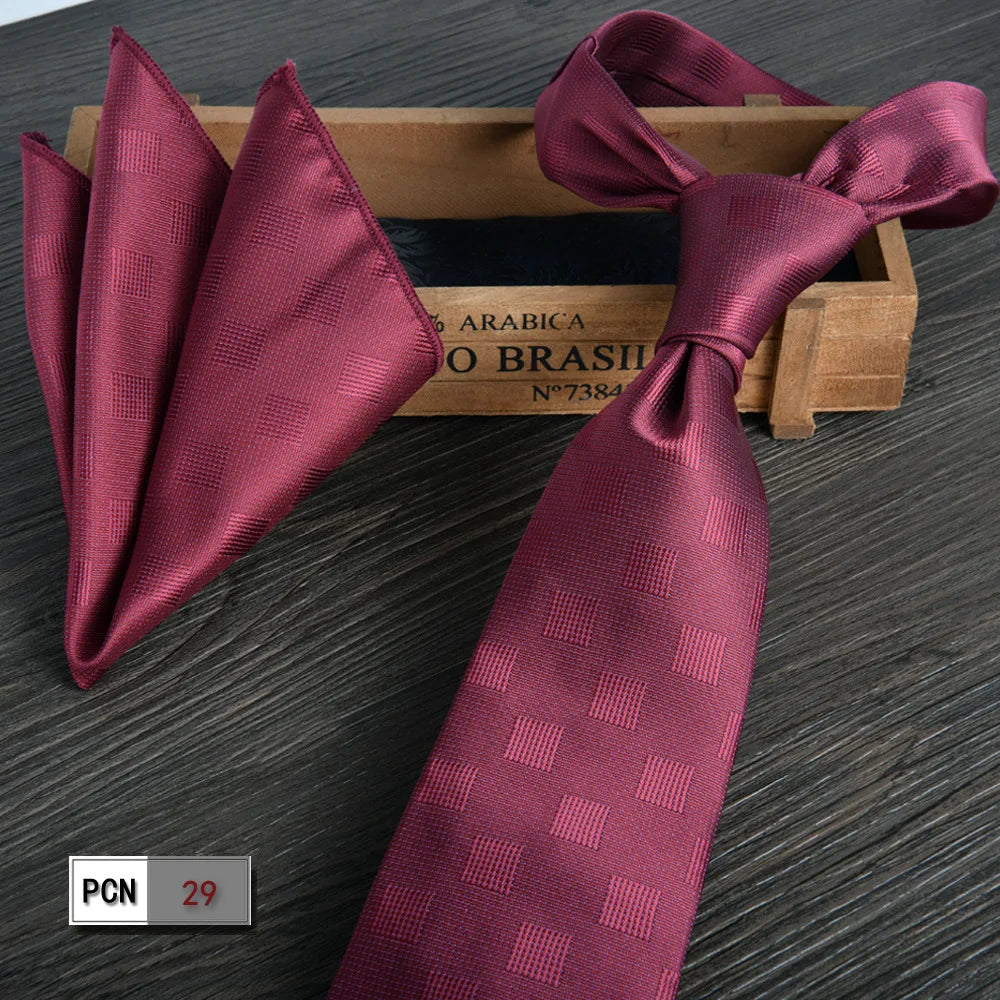 Elegant wine-red scarf adds sophistication to any ensemble.
