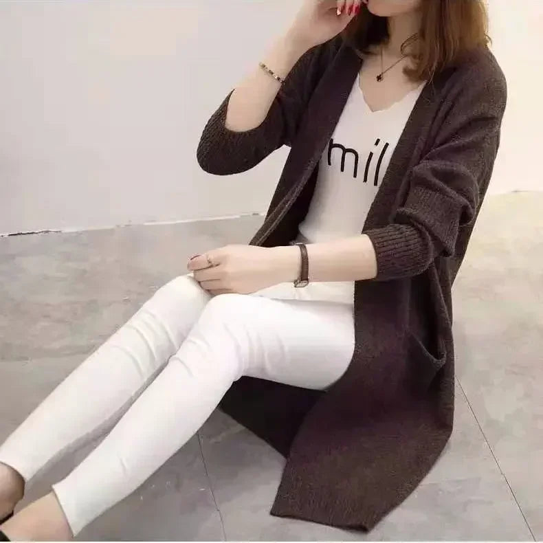 Light stretch Autumn Whisper Cardigan, ensuring comfort with every movement.