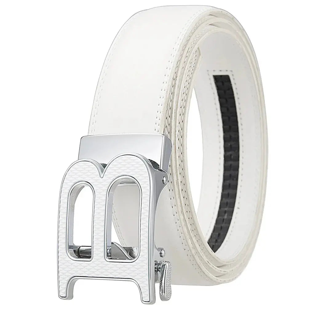 Lifestyle image of the Command the Room leather belt paired with casual attire, demonstrating its versatile wear.