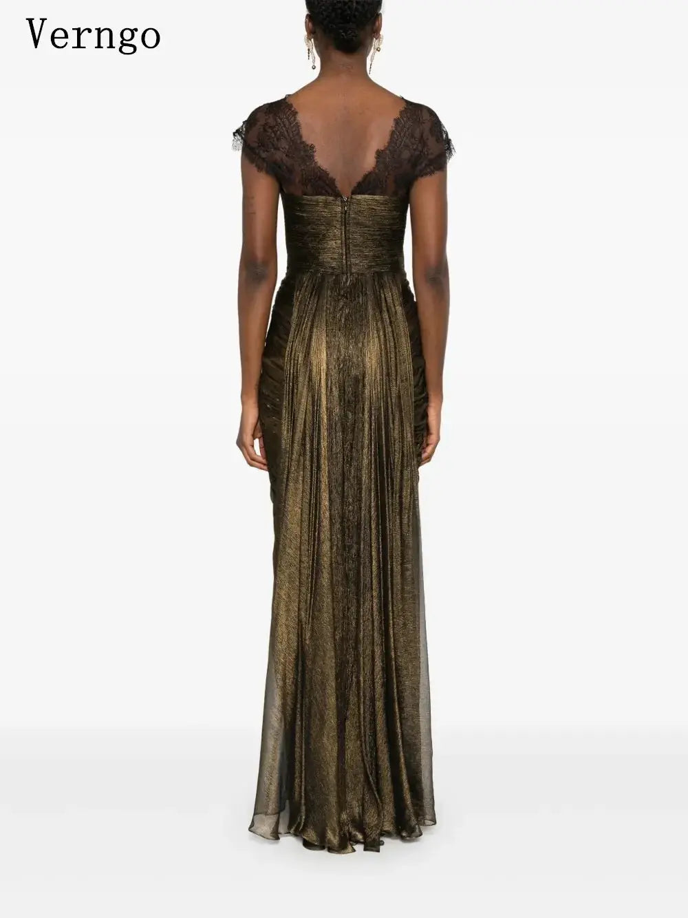 Elegant red evening gown showcasing a classic mermaid cut.