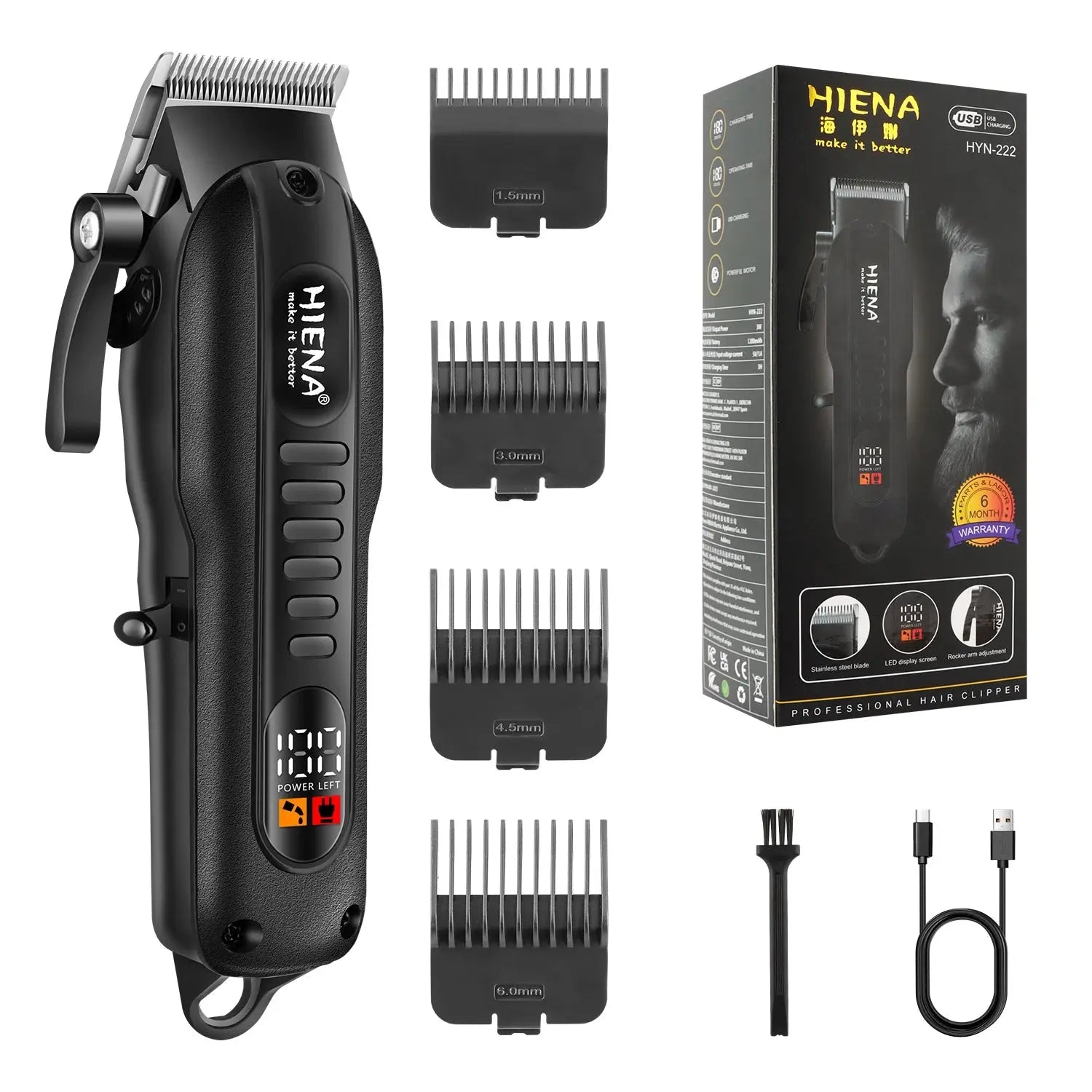Compact electric razor designed for wet and dry hair grooming, perfect for travel.