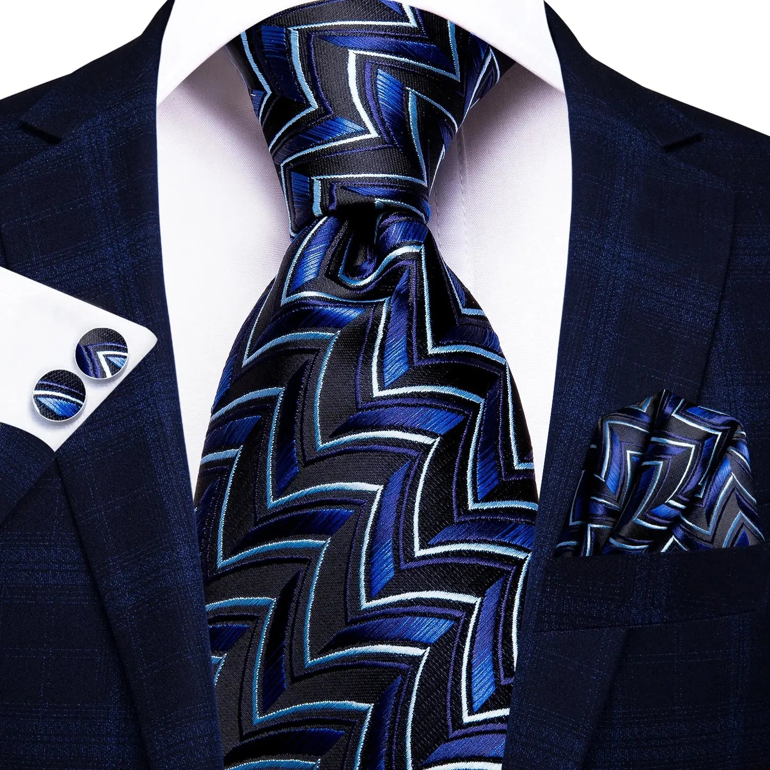 Versatile paisley tie set suitable for various occasions.
