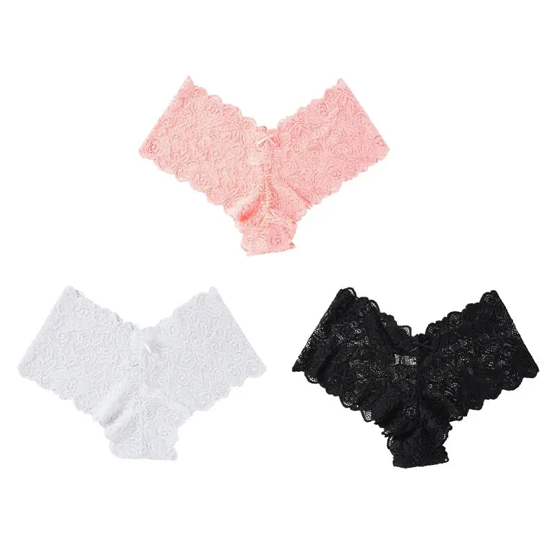 Whisper-Soft Lace Briefs in vibrant color, perfect for adding a pop to your lingerie drawer.