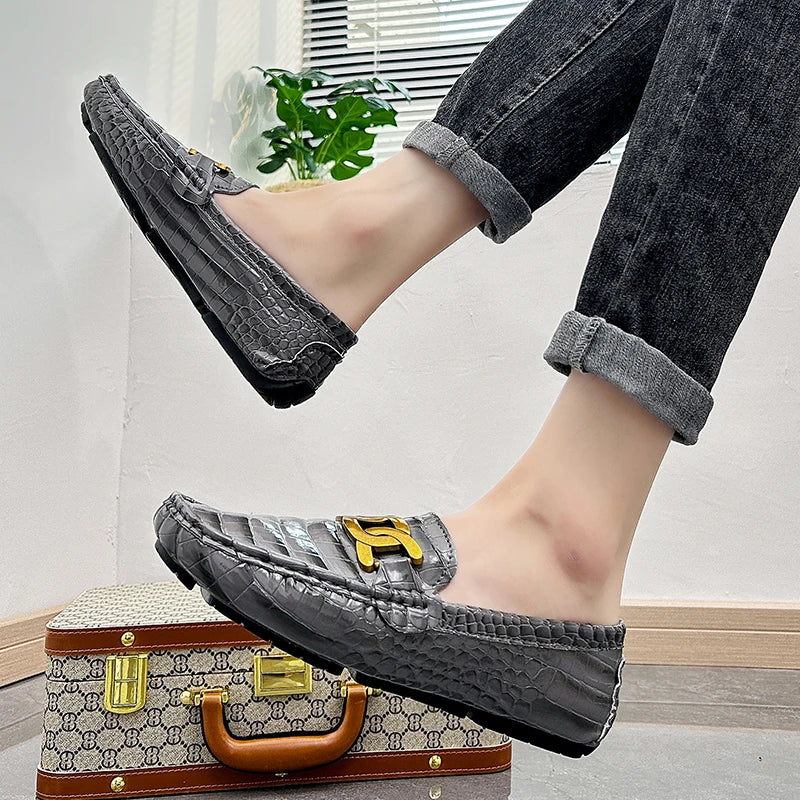 Sophisticated round toe loafers featuring grippy sole and plush cushioning
