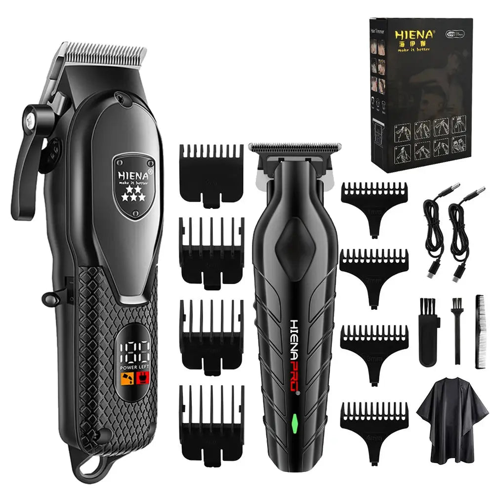 Adjustable hair clipper featuring multiple nozzles for all hair types.