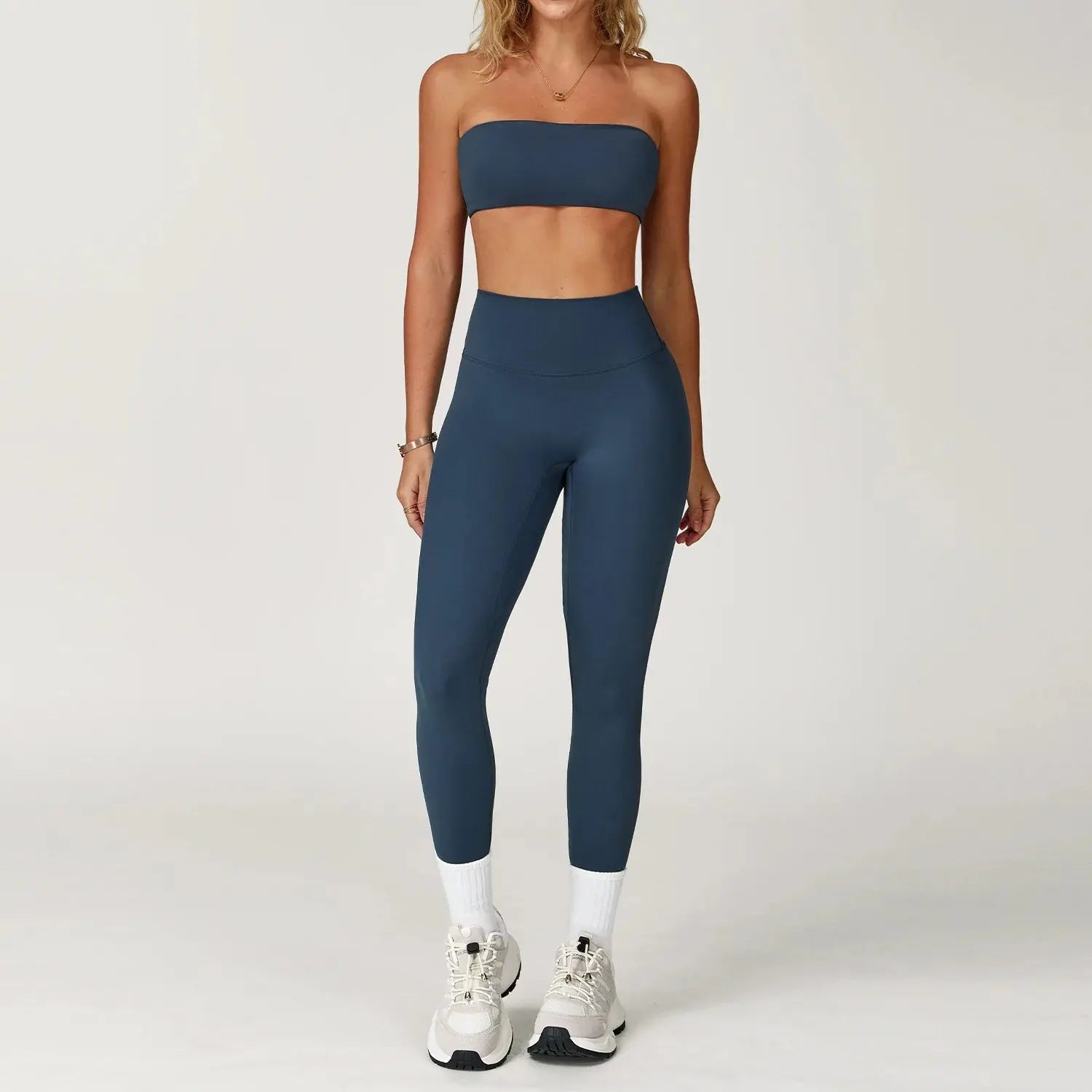 Back view of the Seamless Comfort strapless top, highlighting its unique design and fit.
