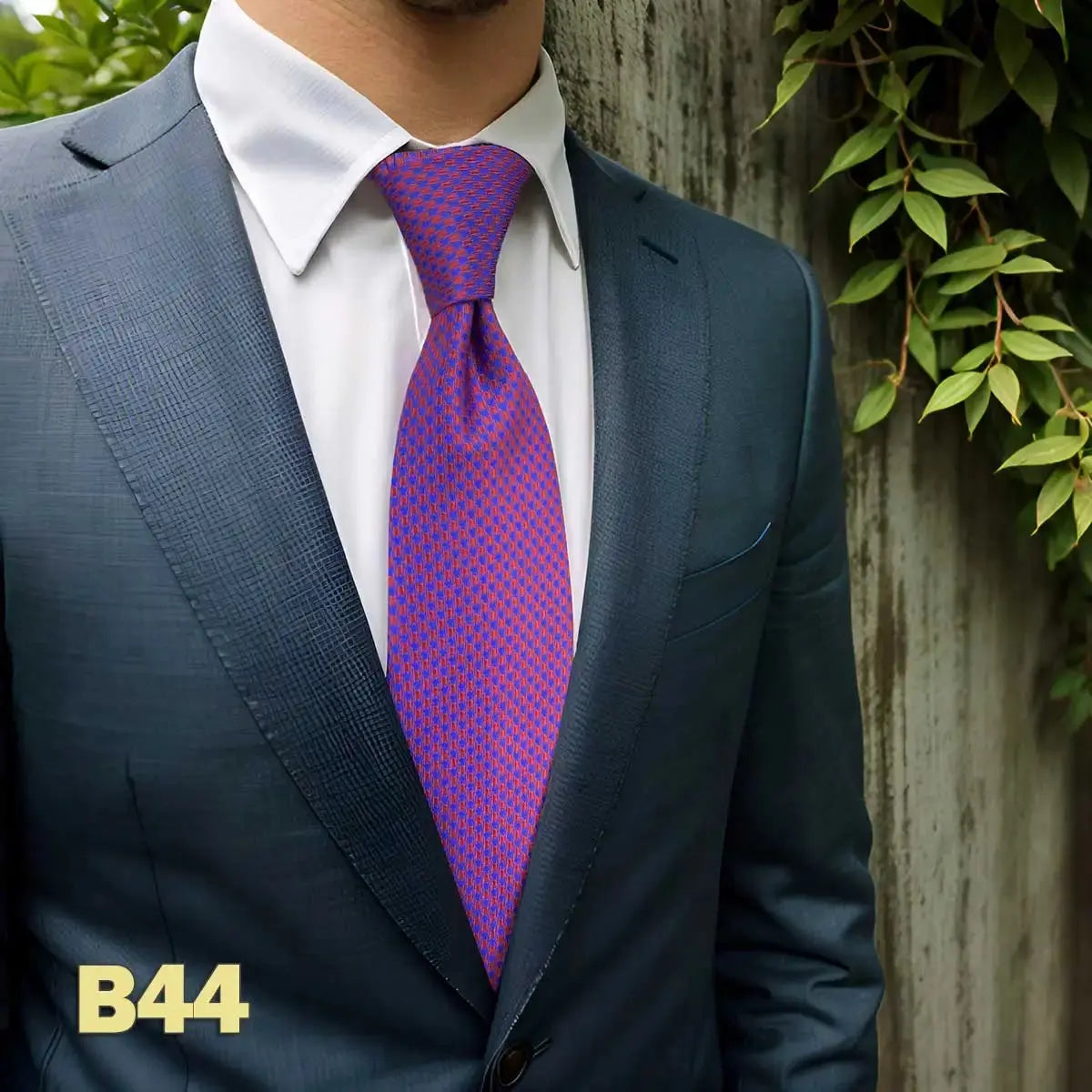 Soft cream tie with intricate patterns, ideal for enhancing formal attire.
