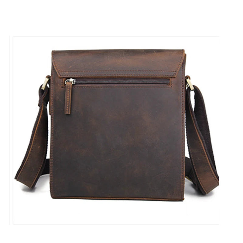 Vintage Genuine Leather Men's Messenger Bag