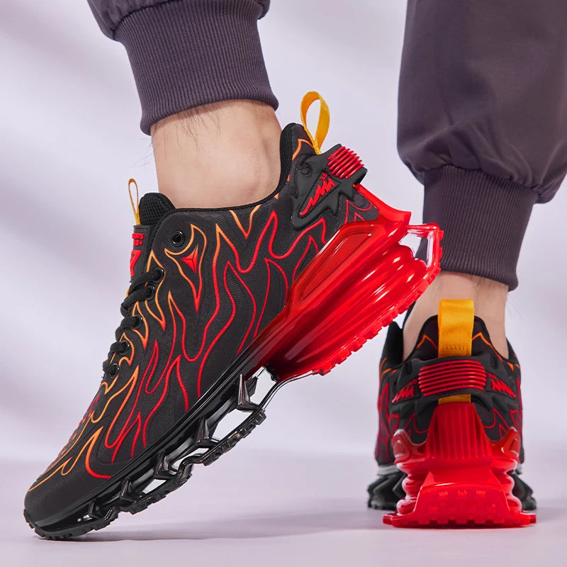 Close-up of Breathe Easy sneakers showcasing the lightweight EVA insole for cushioned comfort.