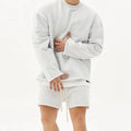 Men's sportswear hoodie with a cozy feel, great for chilly morning jogs.