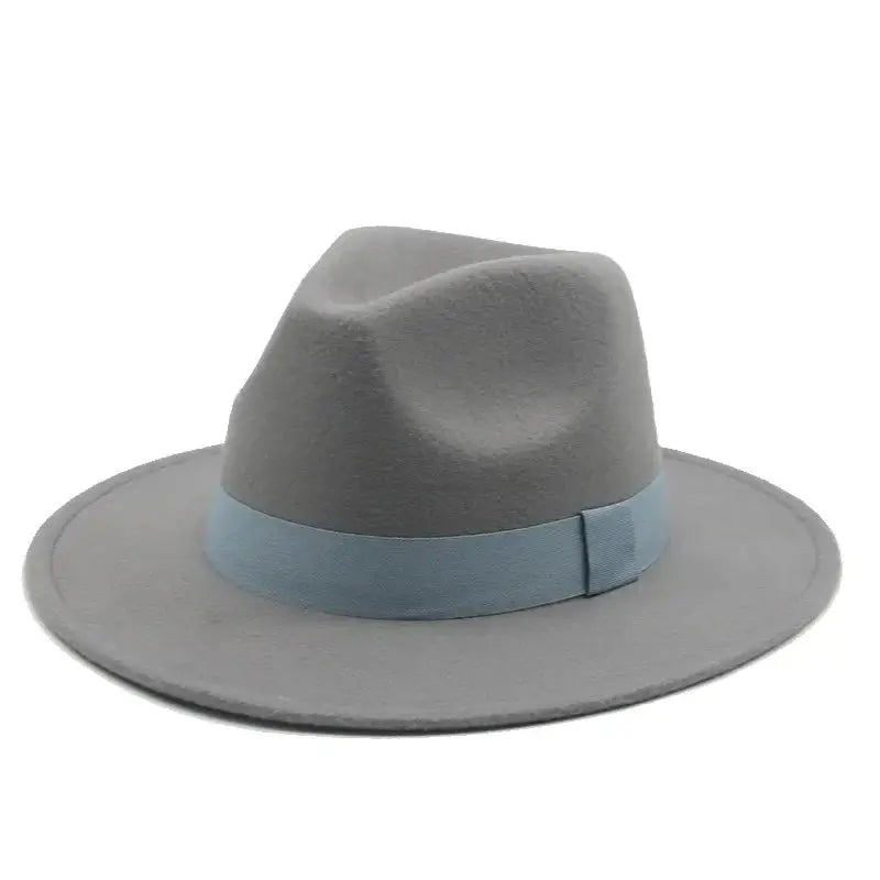 All-season soft gray fedora, combining elegance and comfort in one piece.