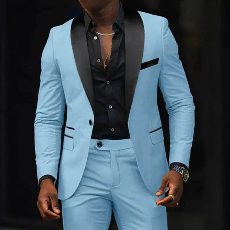Full view of the seamless suit set on a model, highlighting its elegant fit.