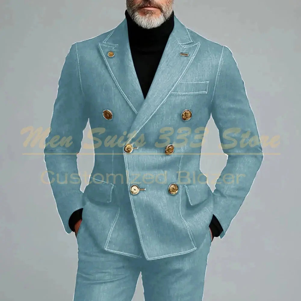 Full view of the suit paired with a stylish shirt, perfect for modern men's fashion.