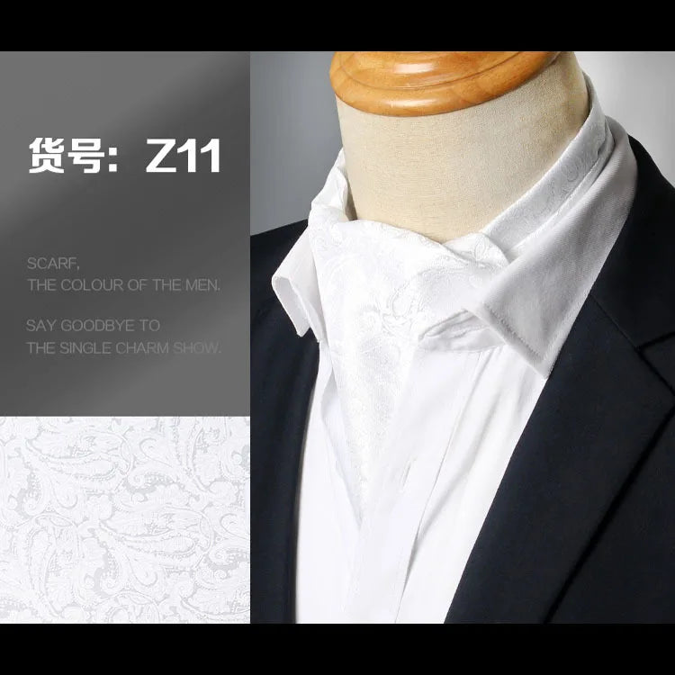 Refined dotted cravat with luxurious drape