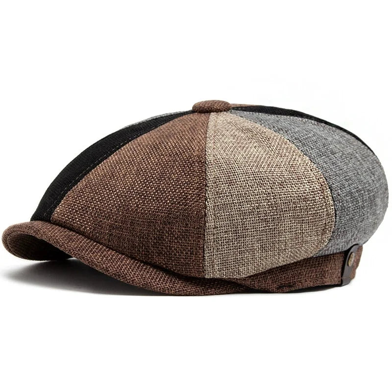 Close-up of the beret's stitching, showcasing quality craftsmanship and durability.