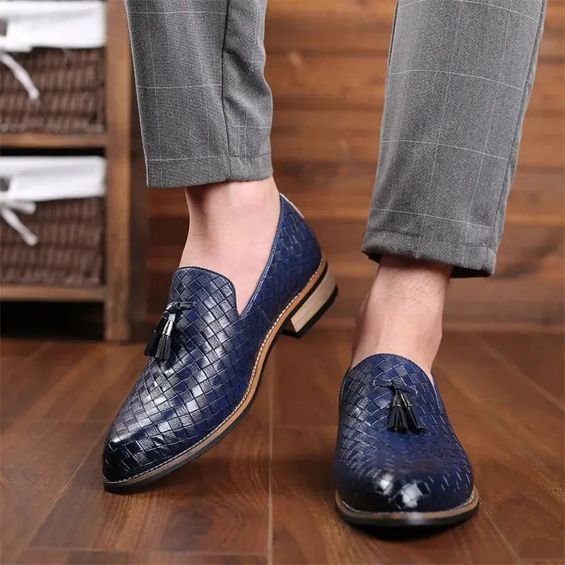 Breathable design of loafers keeping feet cool during meetings.