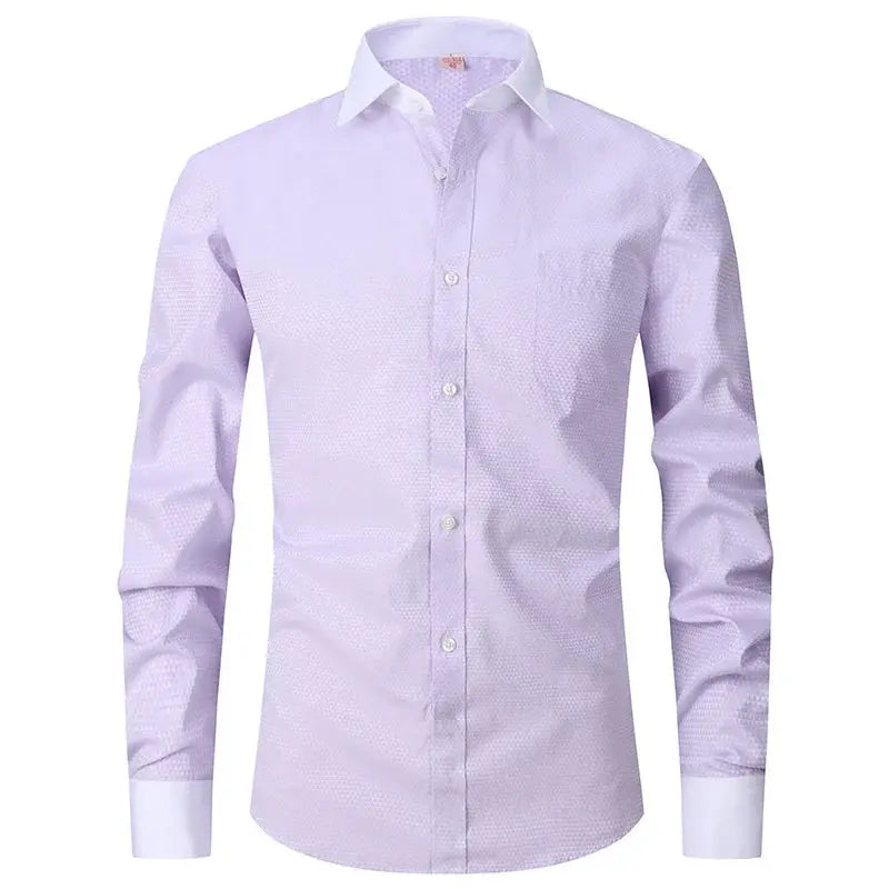 Model wearing the Signature White Shirt in a boardroom setting.