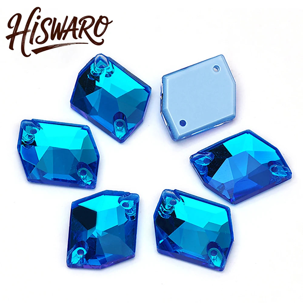 Sewable crystals in soft pastels for delicate designs.