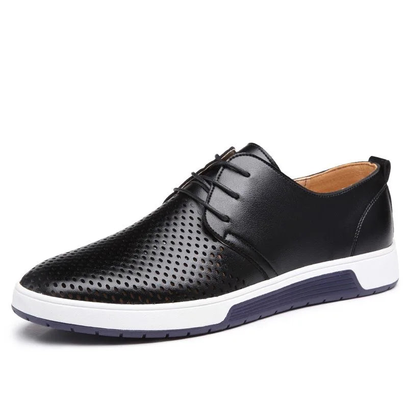 Classic black dress shoes with a true-to-size fit for easy selection.