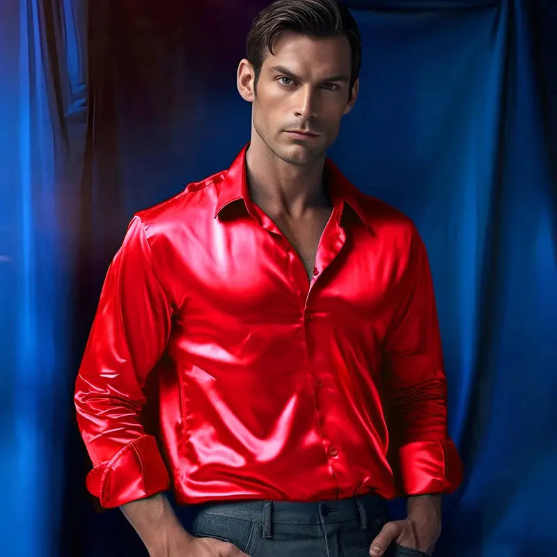 Silken Touch shirt in charcoal gray, combining comfort and style for a versatile addition to any wardrobe.