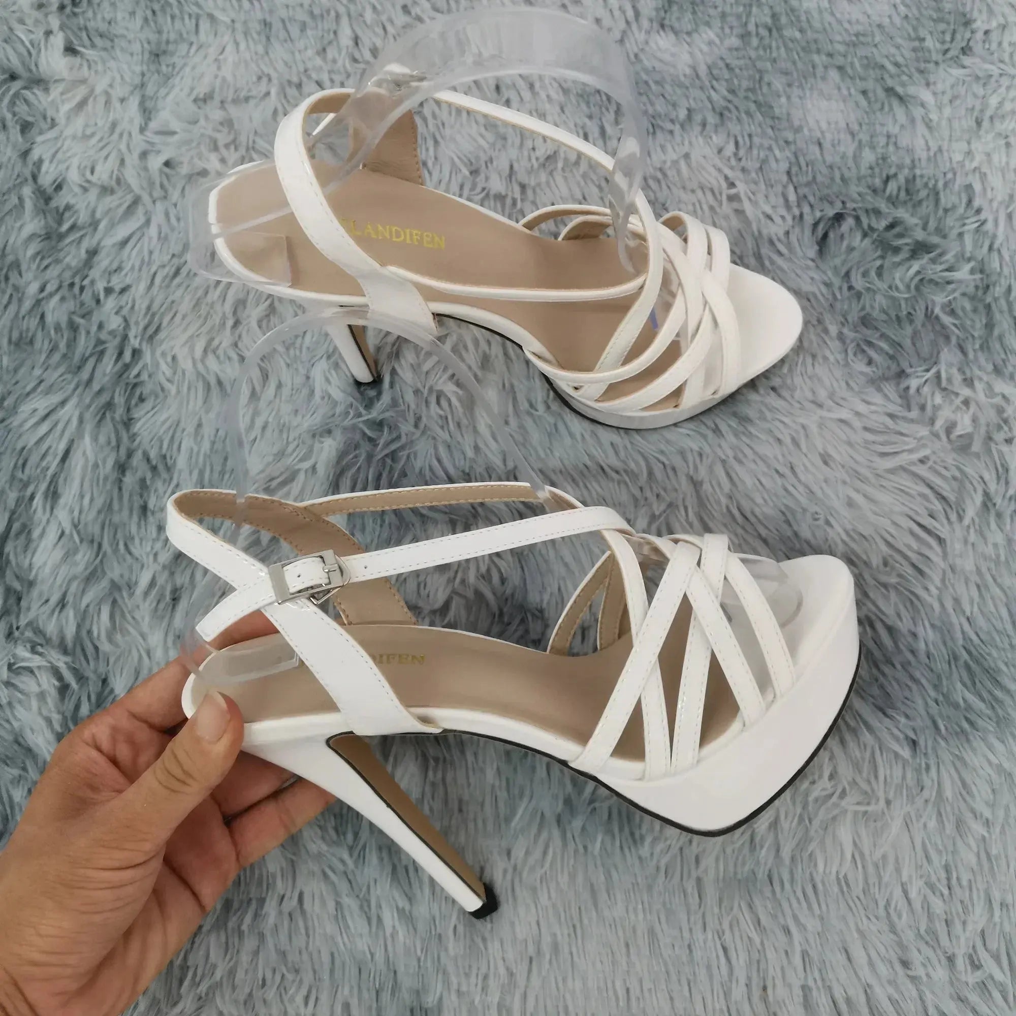 Stiletto sandals with a fierce edge for unforgettable style.