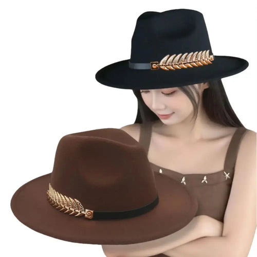 Close-up of the wool texture on the timeless fedora, showcasing its quality.