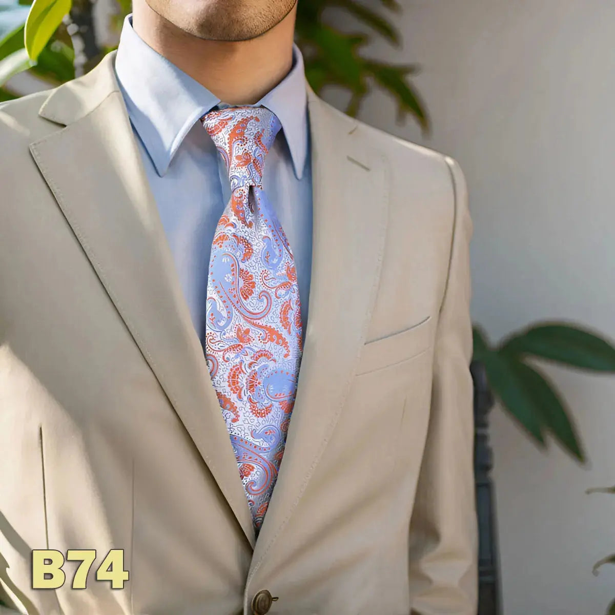 Rich royal blue tie with vibrant colors, ideal for making a statement.