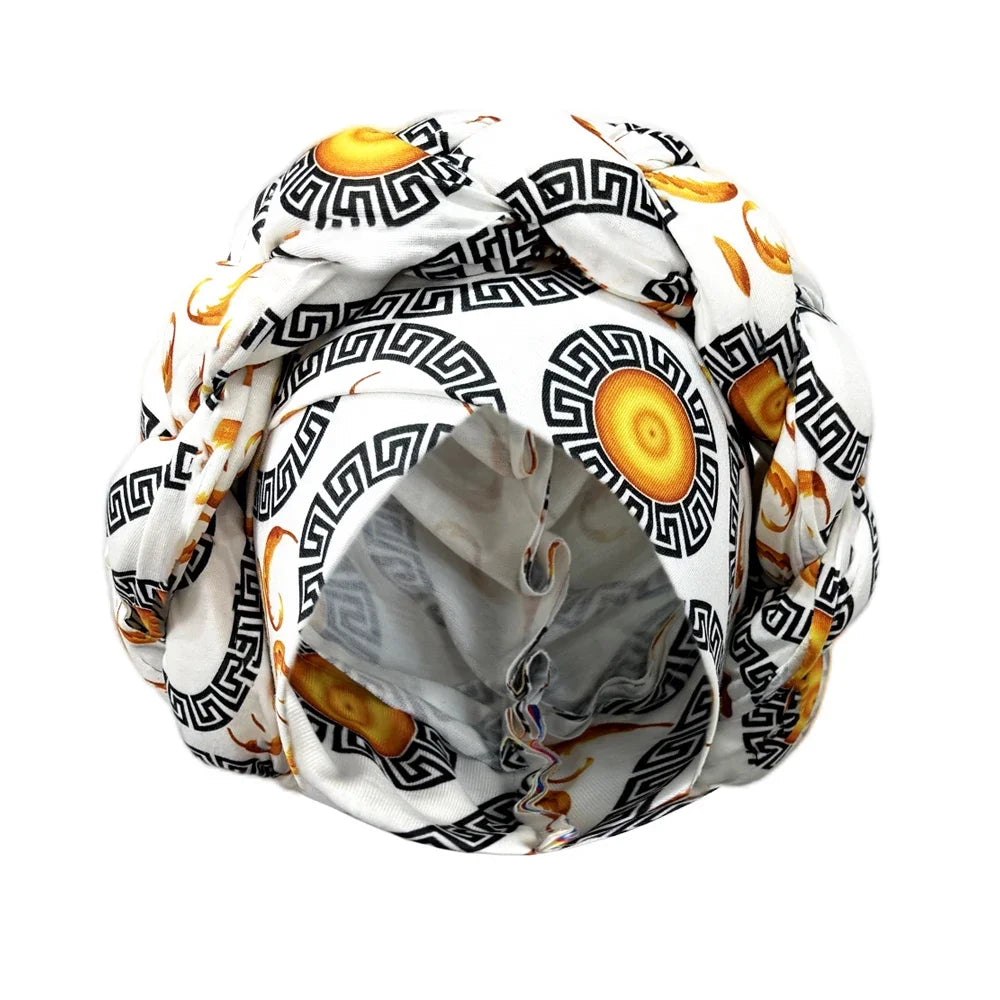 African Women Turban Cap & Big Braid Head Wrap