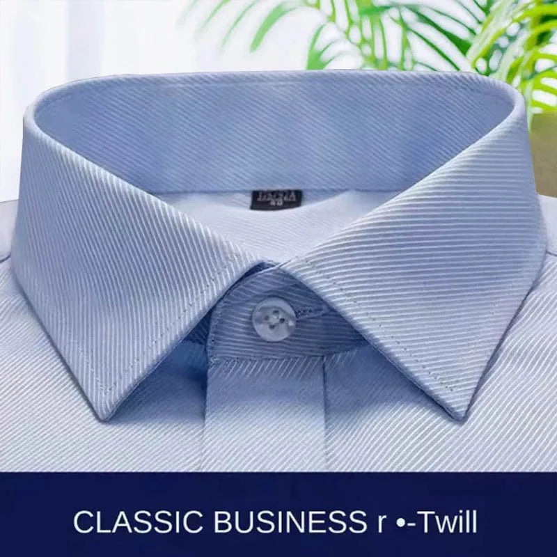 French cuff dress shirt in white with matching silver cufflinks on formal wear background