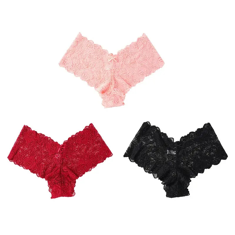 Detailed view of lace trim on Whisper-Soft Lace Briefs, emphasizing romantic style.